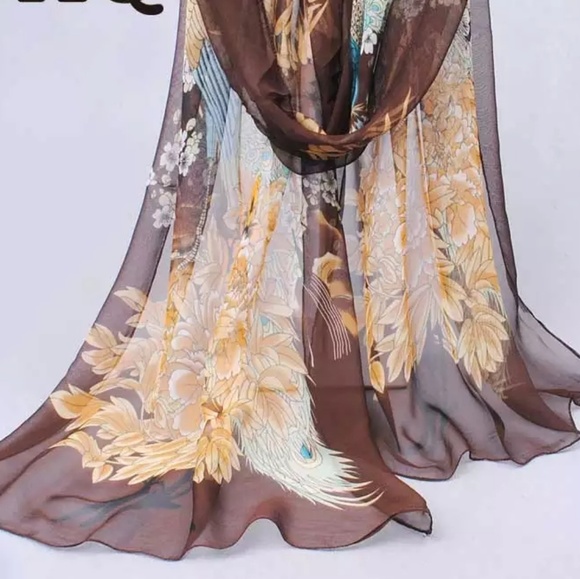 Accessories - ❤💋🆕️ SCARF Brown chiffon print